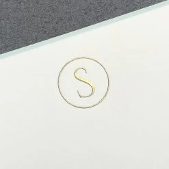 The Printery S Initial Boxed Note Cards