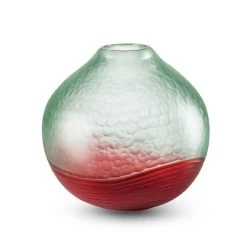 Venini Battuto Bicolore Vase