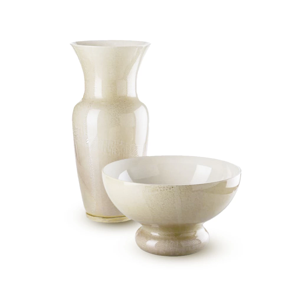 Venini Omaggio A Buzzi Limited Edition Vase And Bowl