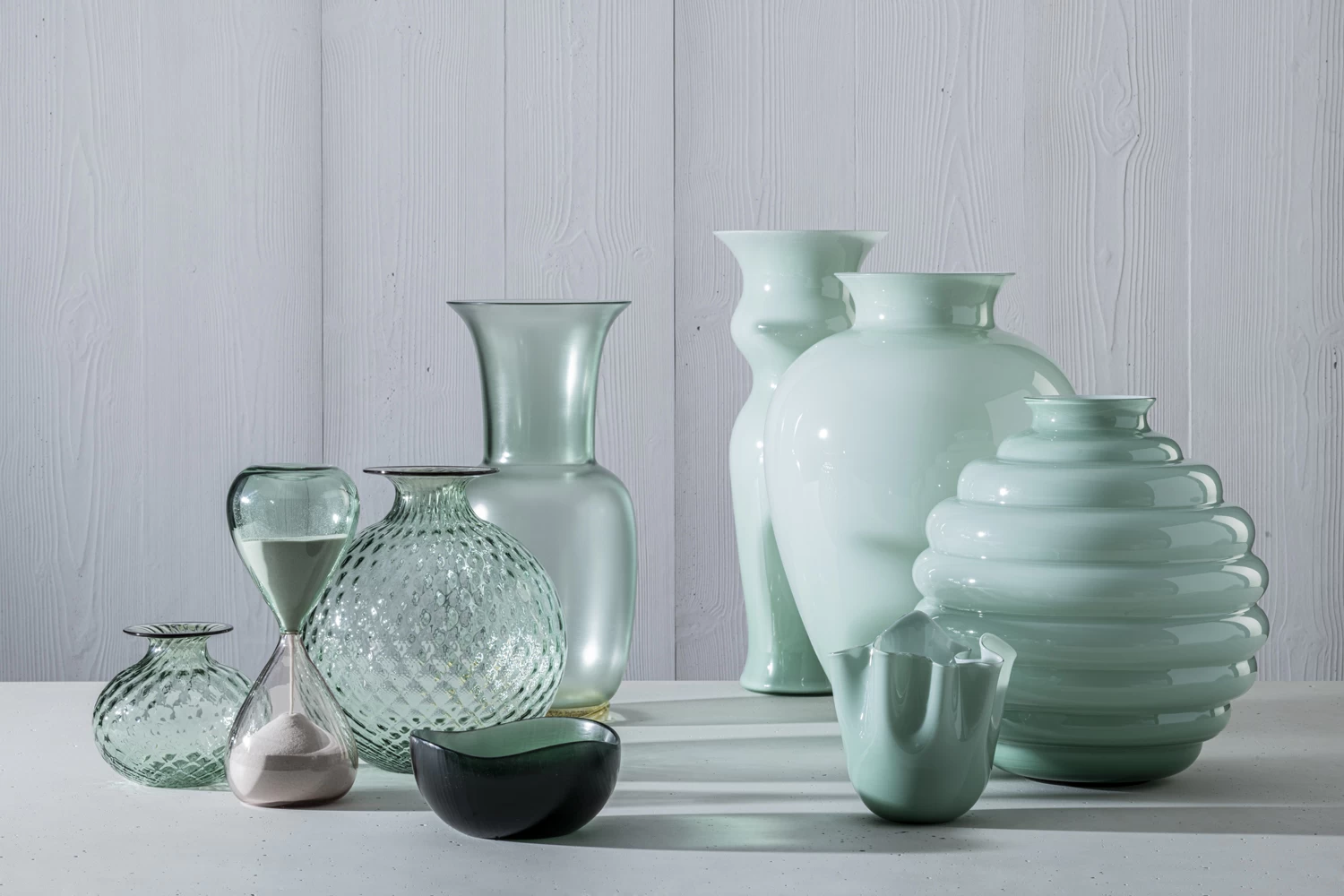 Venini Battuti Vases Rio Green - Image 3