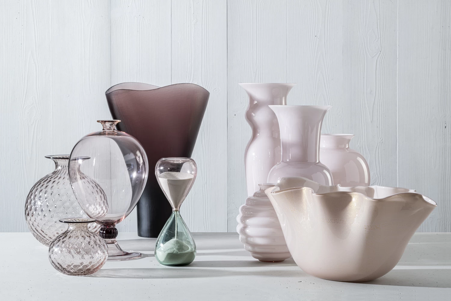 Venini Battuti Vases Cipria Pink - Image 2