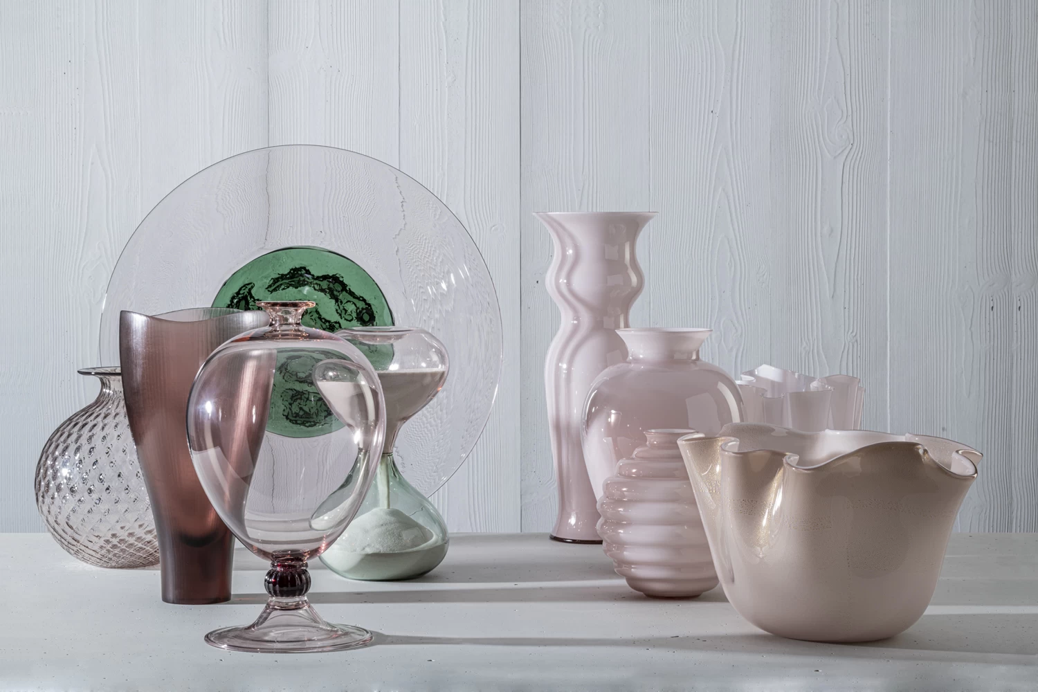 Venini Battuti Vases Cipria Pink - Image 4