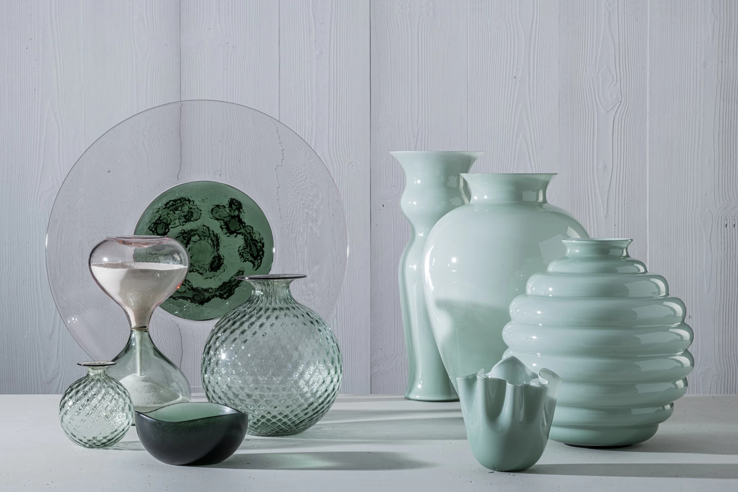 Venini Battuti Vases Rio Green - Image 4