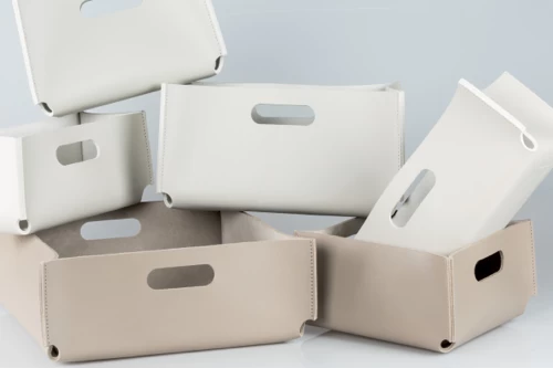 Rabitti Amsterdam Rectangular Baskets With Handles - Image 2