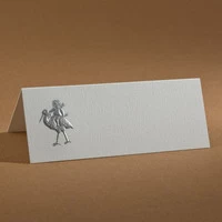 The Printery Silver Cherub & Stork Place Cards