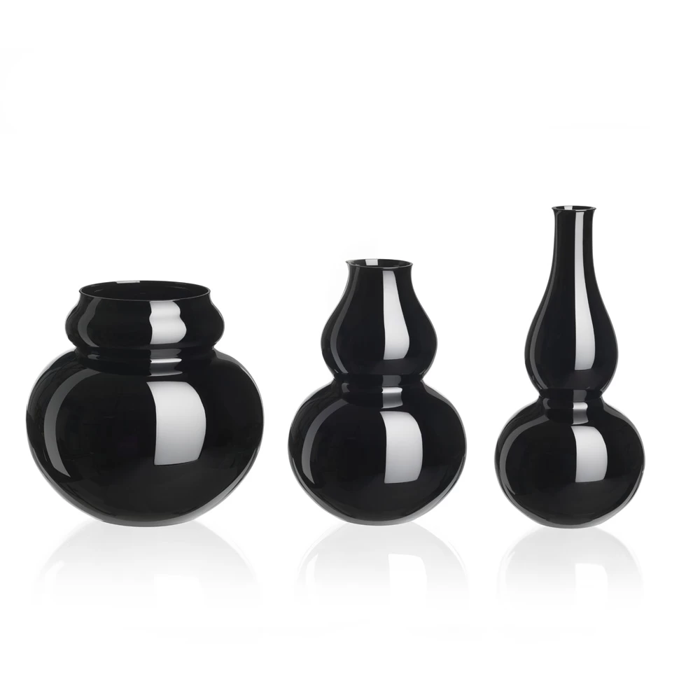 Lobmeyr Calabash Flower Vases Black - Image 2