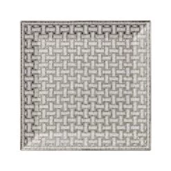 Hermès Hermes Mosaique Au 24 Platinum Square Plate No. 4