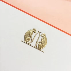 The Printery Golden Double Monkey Boxed Note Cards